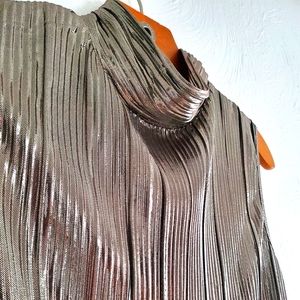 Metallic Gold Party Top